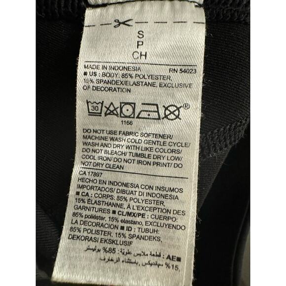 Old Navy Active Black Full Length Small Athletic Leggings with Mesh Panels - Picture 4 of 5